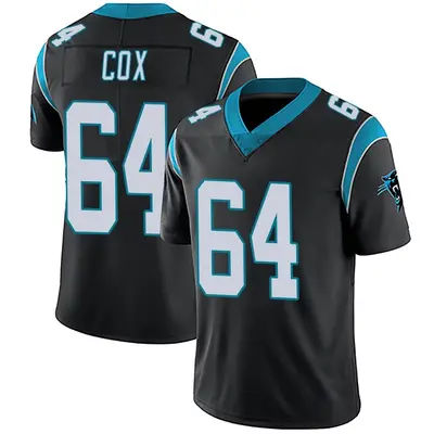 Men's Limited Bryan Cox Carolina Panthers Black Team Color Vapor Untouchable Jersey