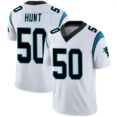 Men's Limited Robert Hunt Carolina Panthers White Vapor Untouchable Jersey