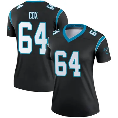 Women's Legend Bryan Cox Carolina Panthers Black Jersey