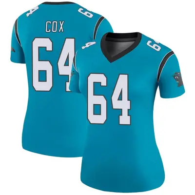 Women's Legend Bryan Cox Carolina Panthers Blue Color Rush Jersey