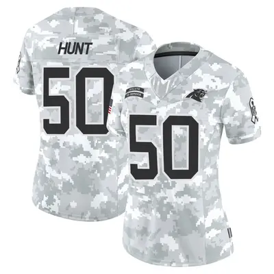 Women's Limited Robert Hunt Carolina Panthers Arctic Camo 2024 Salute to Service Jersey
