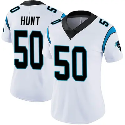Women's Limited Robert Hunt Carolina Panthers White Vapor Untouchable Jersey