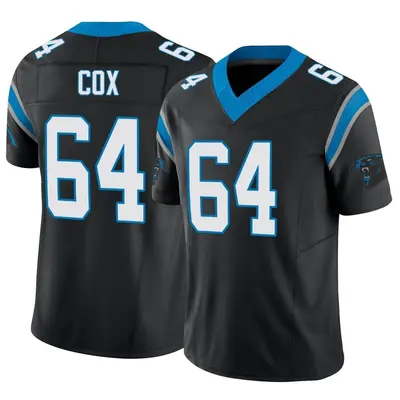 Youth Limited Bryan Cox Carolina Panthers Black Vapor F.U.S.E. Jersey