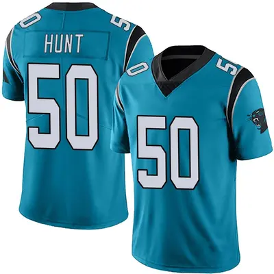 Youth Limited Robert Hunt Carolina Panthers Blue Alternate Vapor Untouchable Jersey